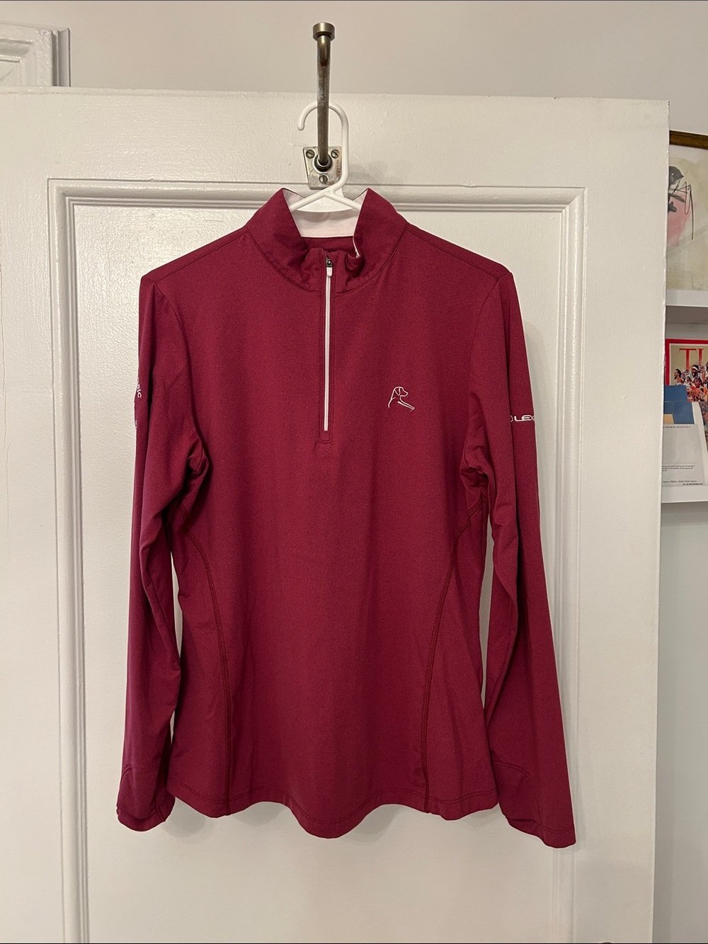 Rhoback Women's Burgundy Half-Zip Performance Pullover